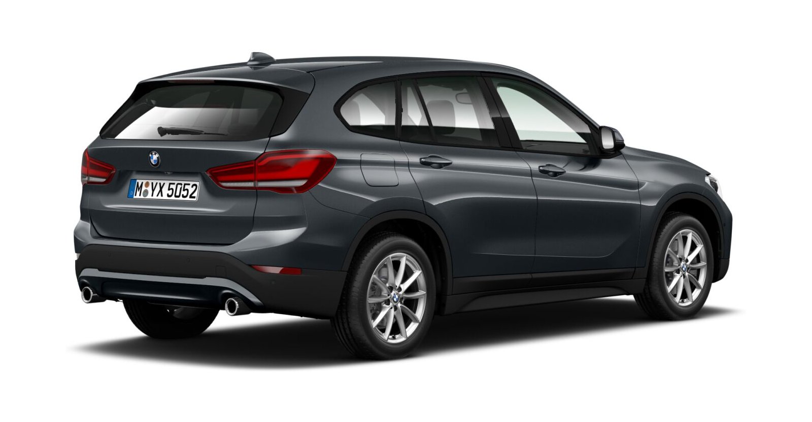 BMW BMW X in Grau von hinten BMW BMW X in Grau von hinten