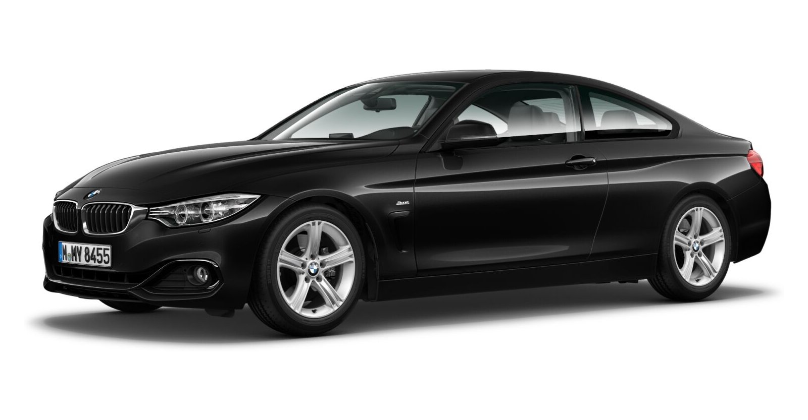 BMW BMW 4er in Schwarz von vorne BMW BMW 4er in Schwarz von vorne