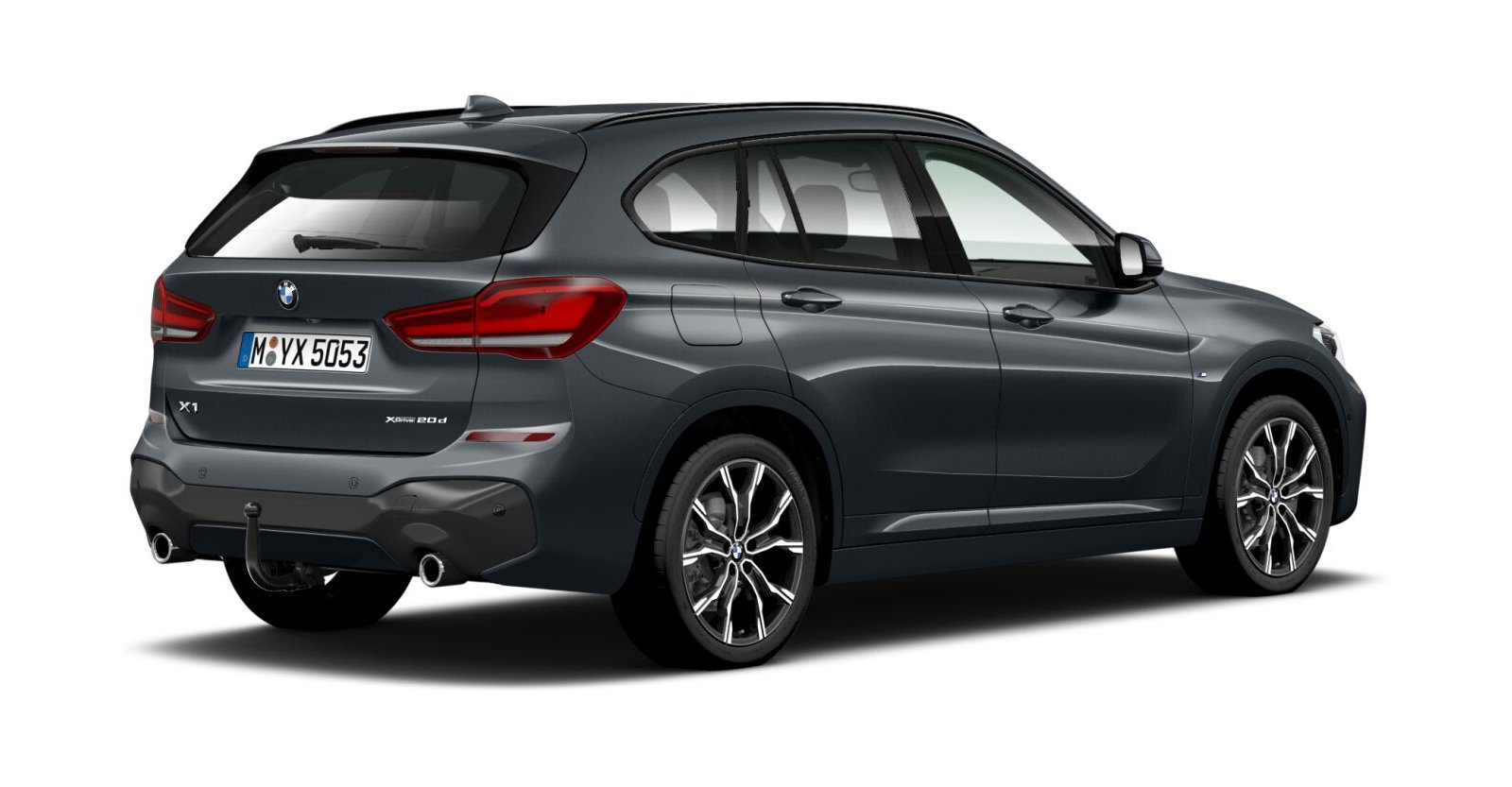 BMW BMW X in Grau von hinten BMW BMW X in Grau von hinten