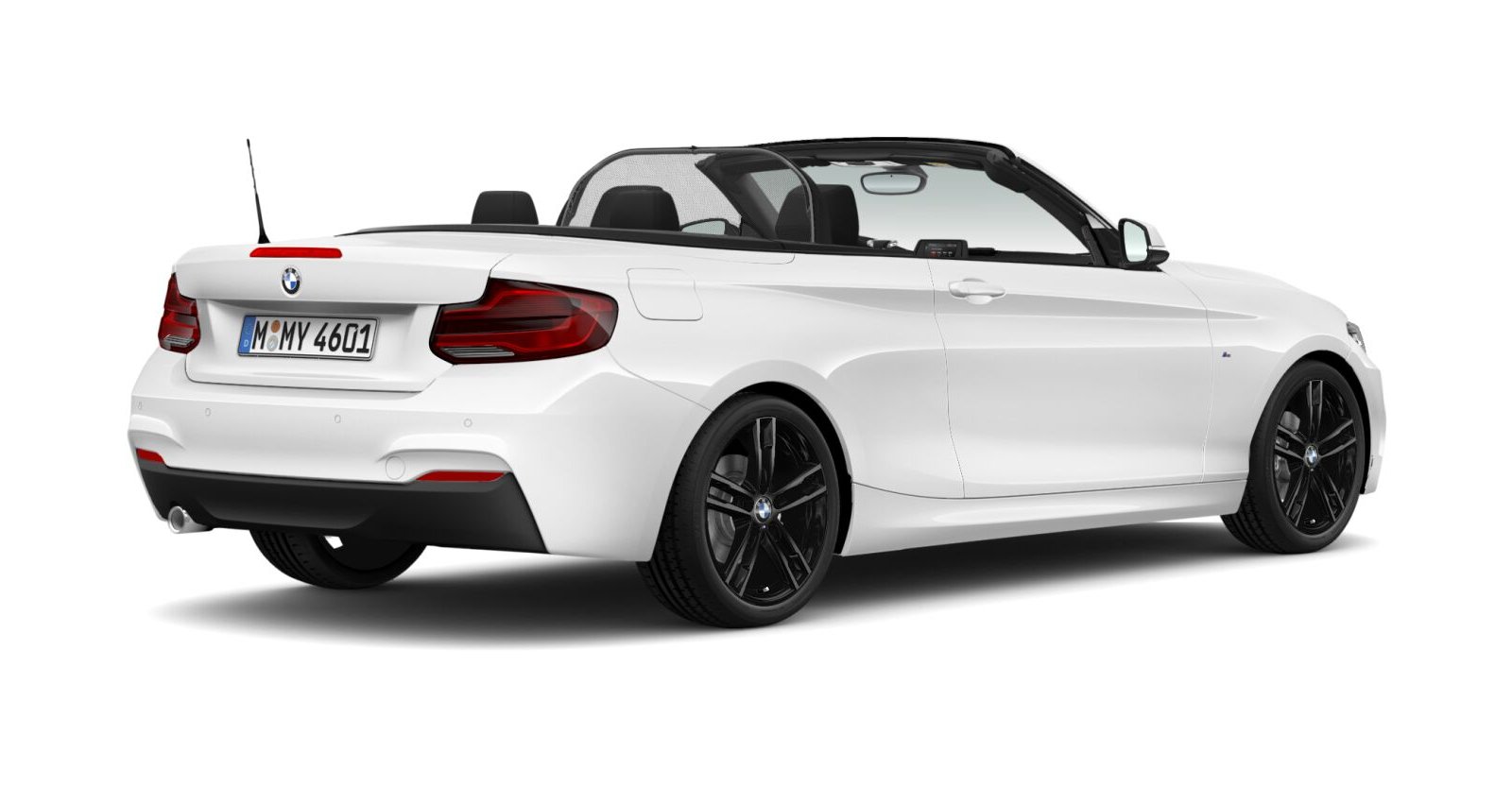 BMW BMW 2er in Weiß von hinten BMW BMW 2er in Weiß von hinten