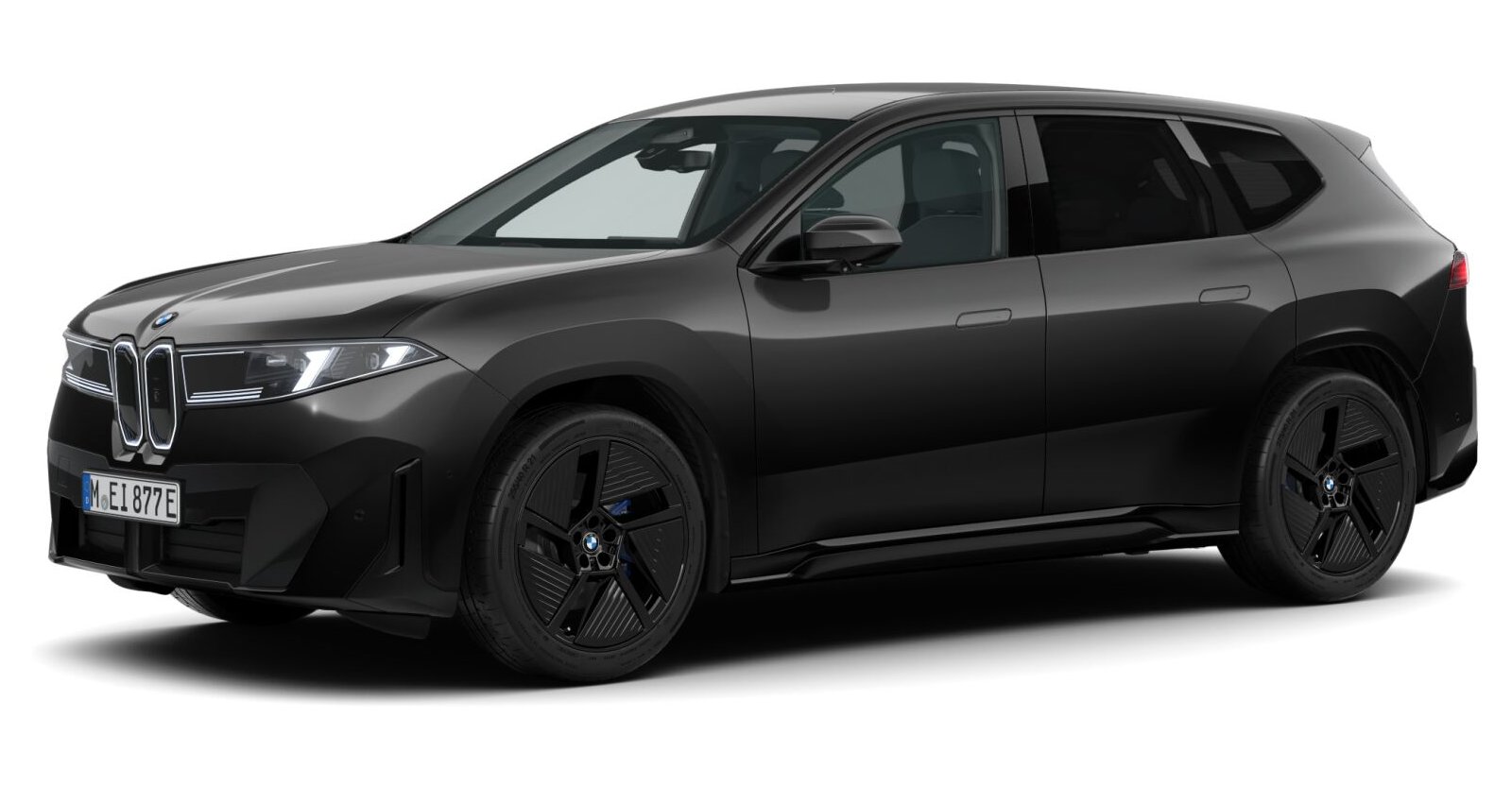 BMW iX3 40 in Schwarz von vorne BMW iX3 40 in Schwarz von vorne