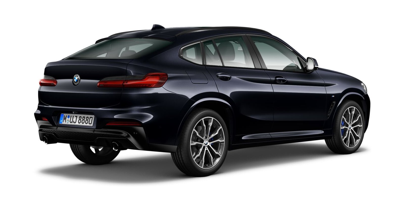 BMW BMW X in Schwarz von hinten BMW BMW X in Schwarz von hinten