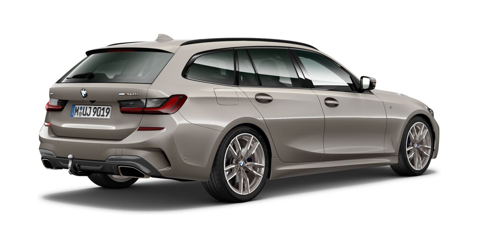BMW BMW 3er in Grau von hinten BMW BMW 3er in Grau von hinten