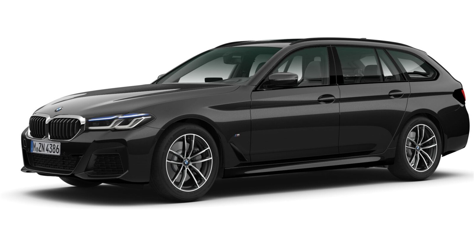 BMW BMW 5er in Schwarz von vorne BMW BMW 5er in Schwarz von vorne