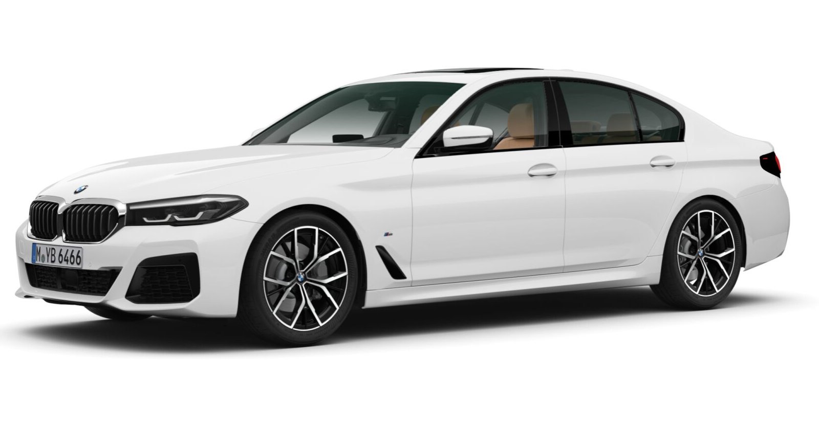 BMW BMW 5er in Weiß von vorne BMW BMW 5er in Weiß von vorne