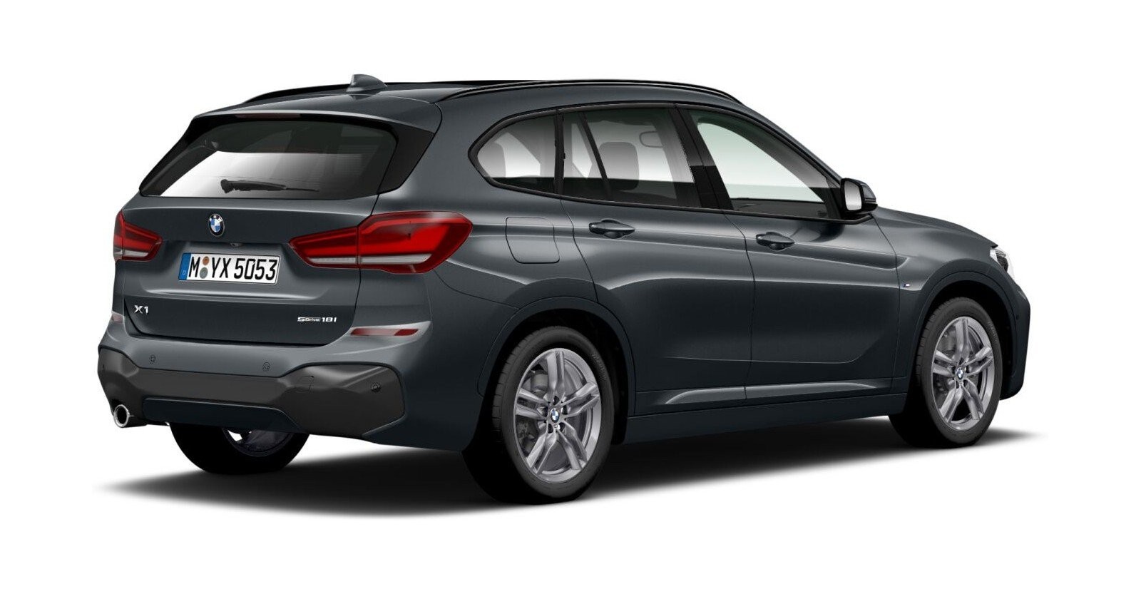BMW BMW X in Grau von hinten BMW BMW X in Grau von hinten