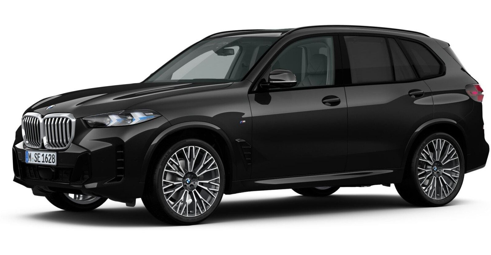 BMW X5 xDrive40d in Schwarz von vorne BMW X5 xDrive40d in Schwarz von vorne