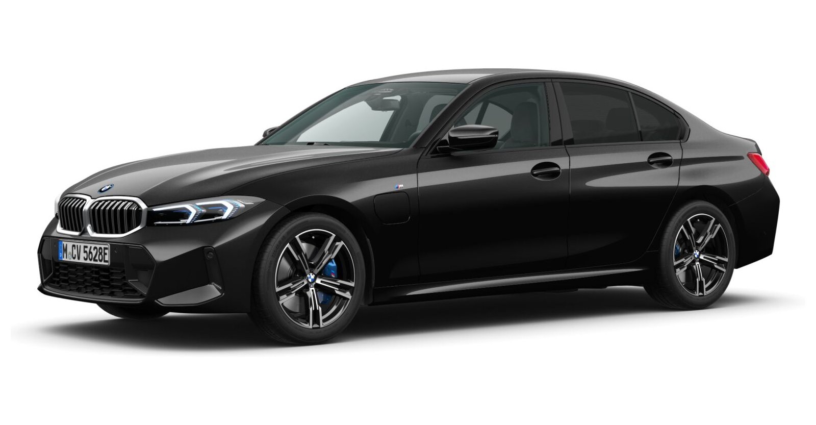 BMW BMW 3er in Schwarz von vorne BMW BMW 3er in Schwarz von vorne