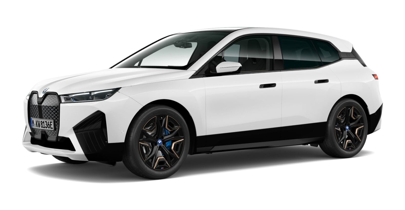 BMW BMW I in Weiß von vorne BMW BMW I in Weiß von vorne
