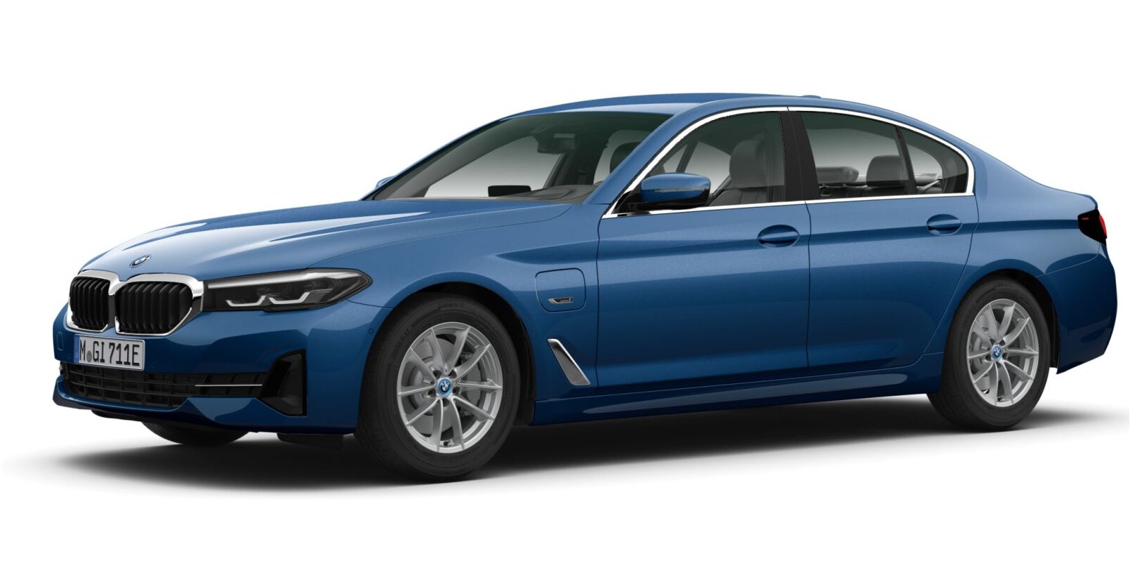 BMW BMW 5er in Blau von vorne BMW BMW 5er in Blau von vorne