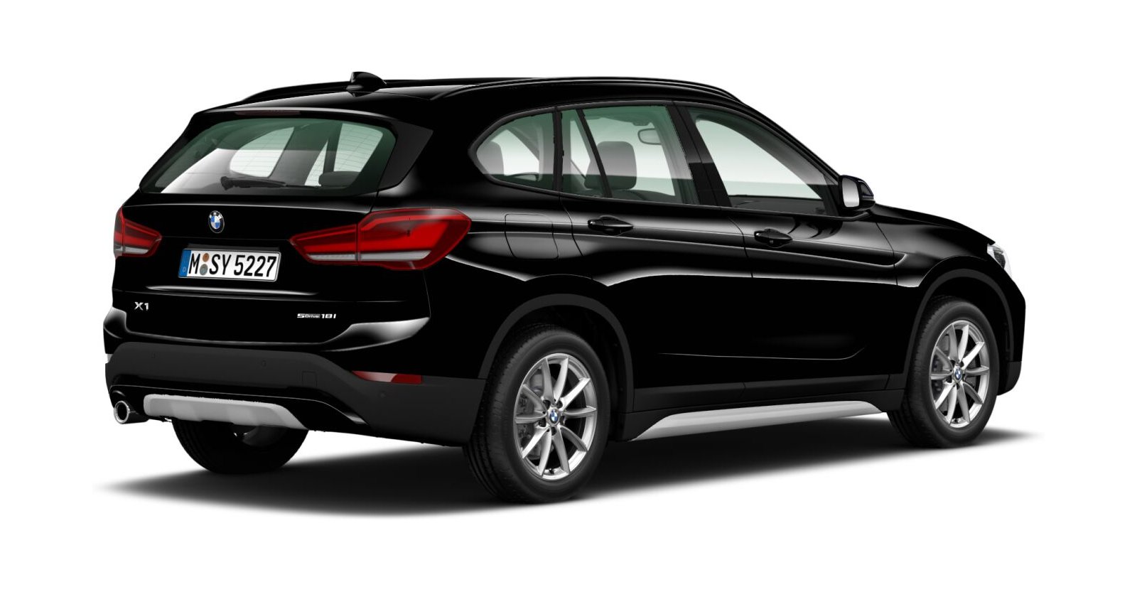 BMW BMW X in Schwarz von hinten BMW BMW X in Schwarz von hinten