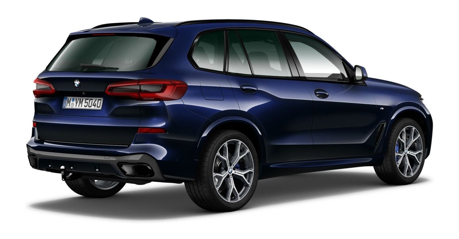 BMW BMW X in Blau von hinten BMW BMW X in Blau von hinten