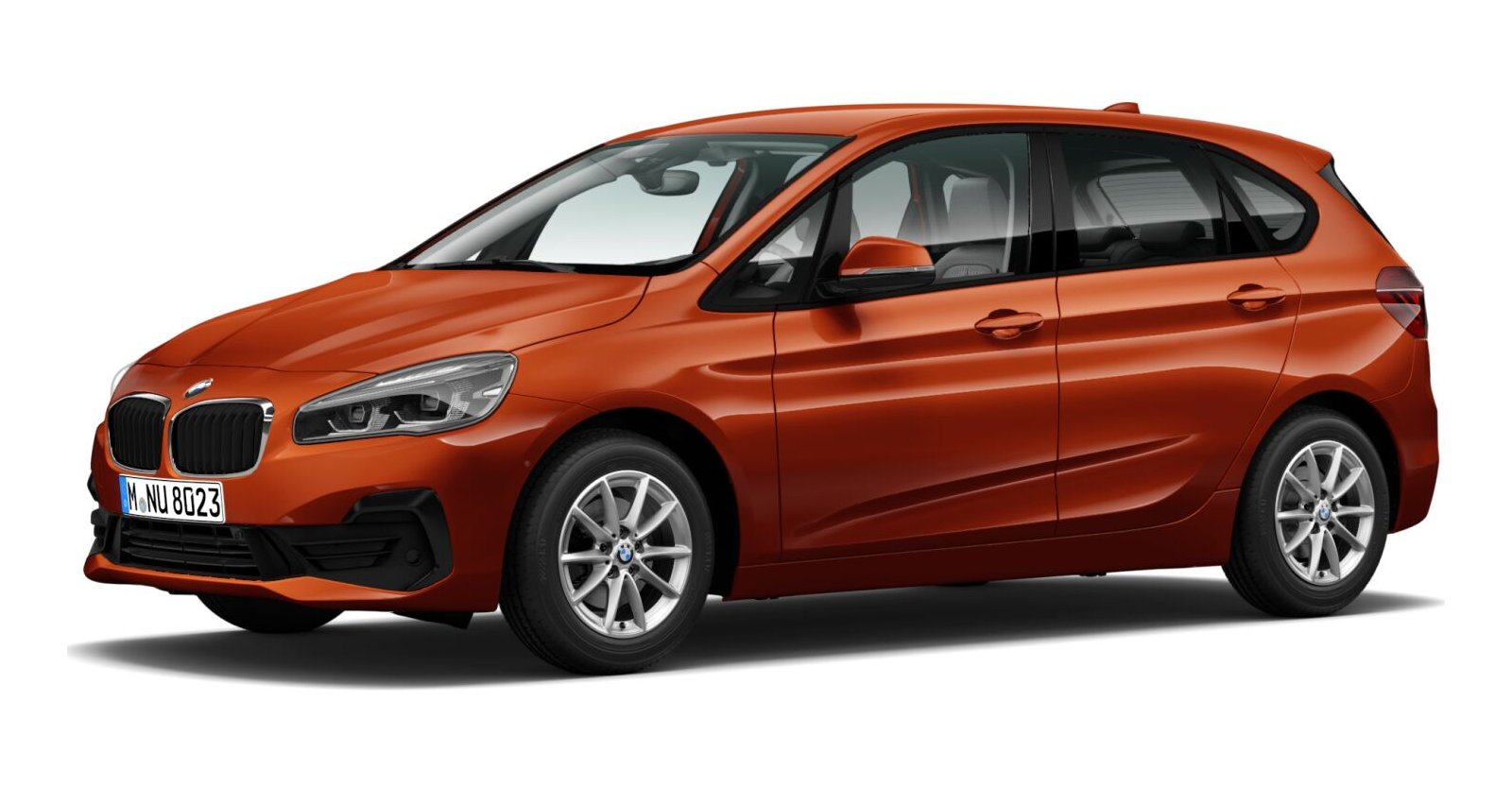 BMW BMW 2er in Orange von vorne BMW BMW 2er in Orange von vorne