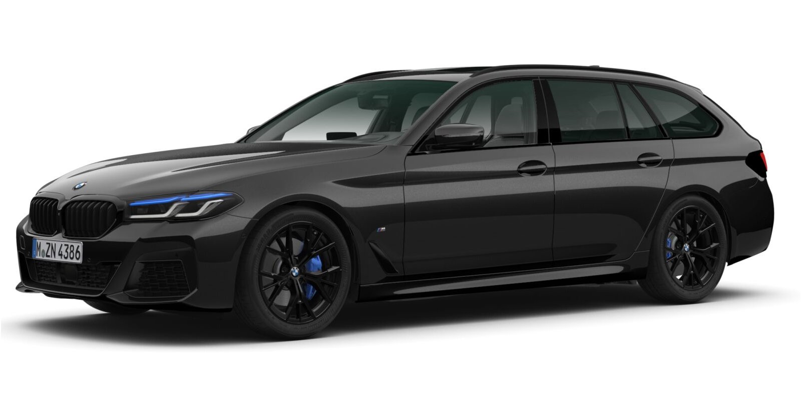 BMW BMW 5er in Schwarz von vorne BMW BMW 5er in Schwarz von vorne