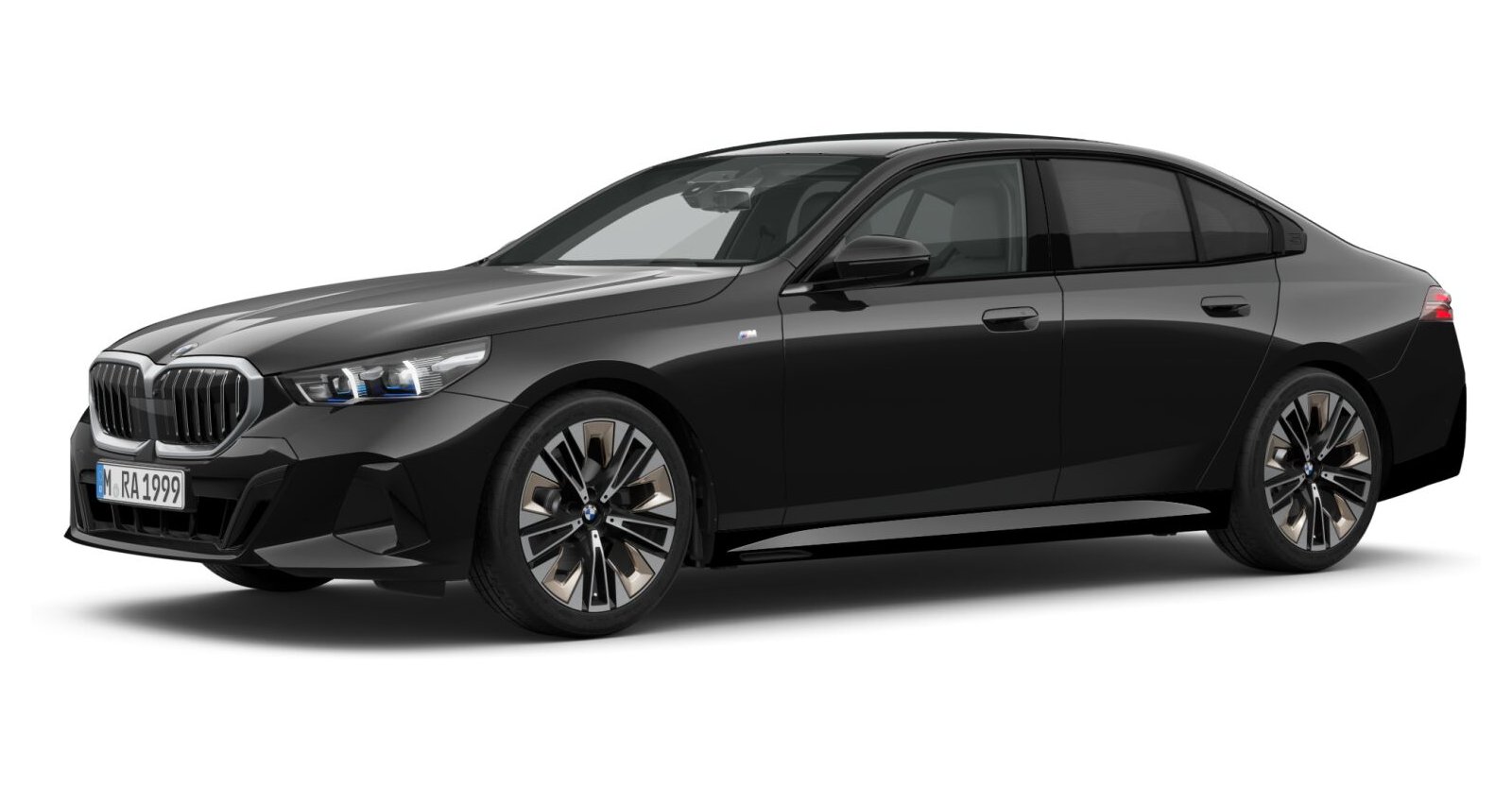 BMW BMW 5er in Schwarz von vorne BMW BMW 5er in Schwarz von vorne