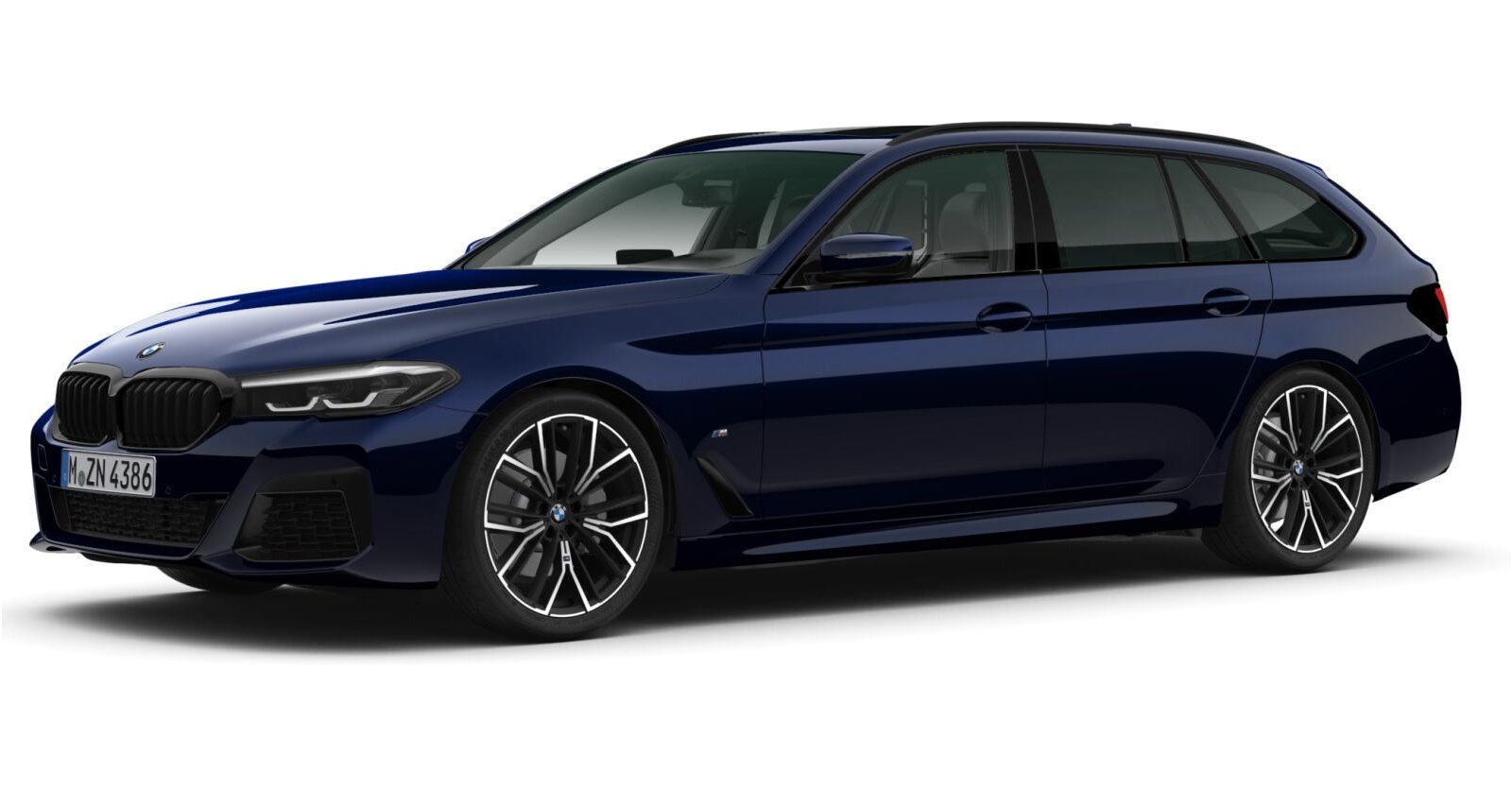 BMW BMW 5er in Blau von vorne BMW BMW 5er in Blau von vorne