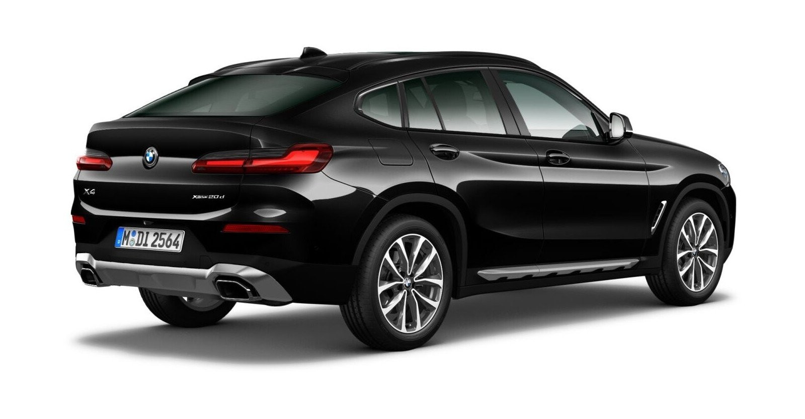 BMW BMW X in Schwarz von hinten BMW BMW X in Schwarz von hinten
