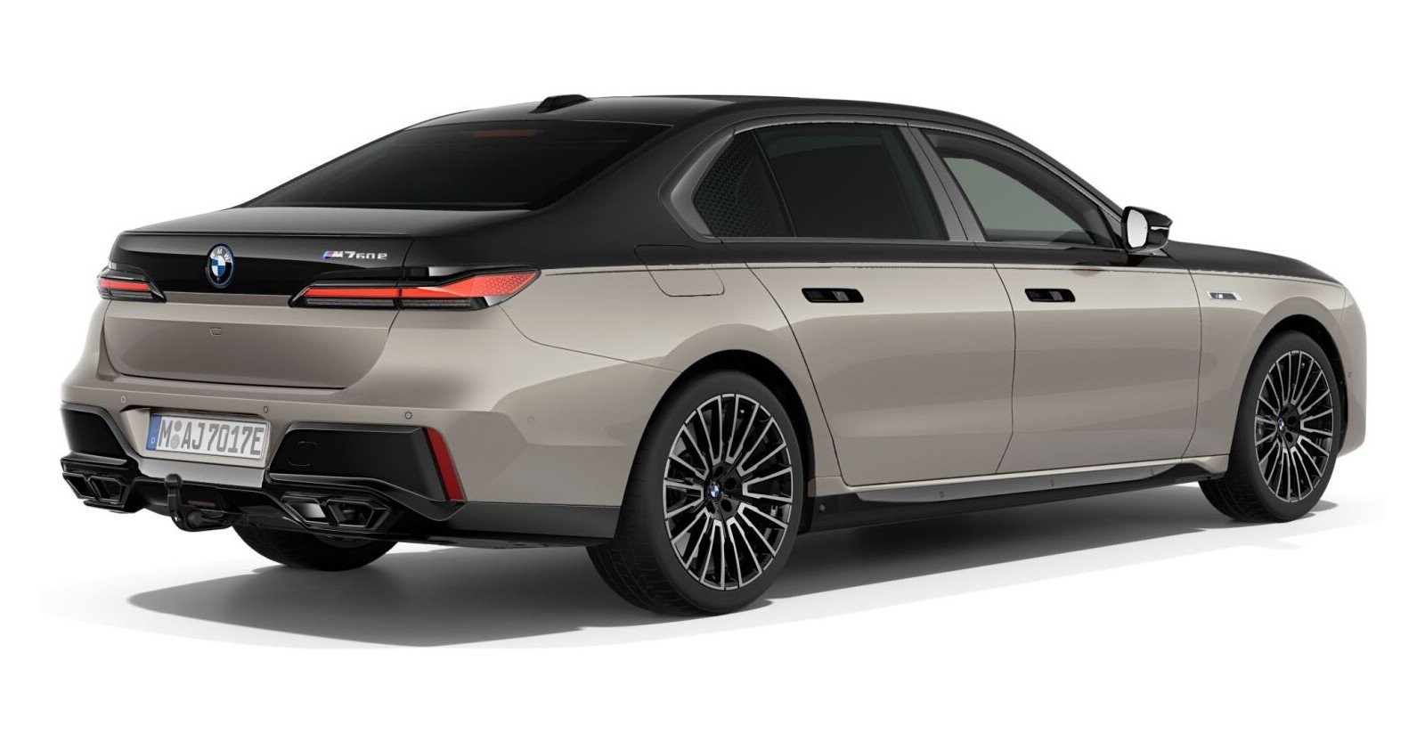 BMW BMW 7er in Grau von hinten BMW BMW 7er in Grau von hinten