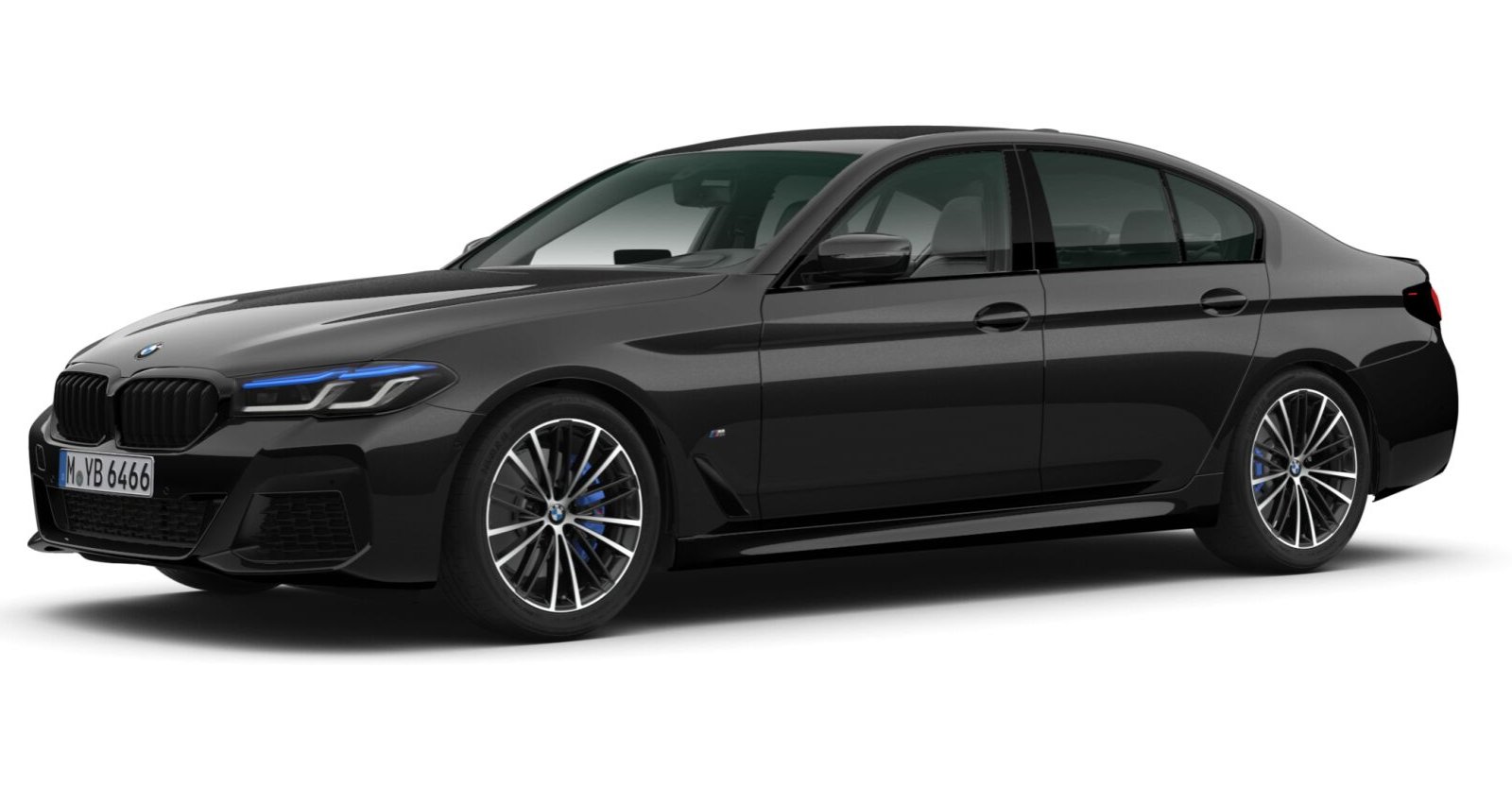 BMW BMW 5er in Schwarz von vorne BMW BMW 5er in Schwarz von vorne