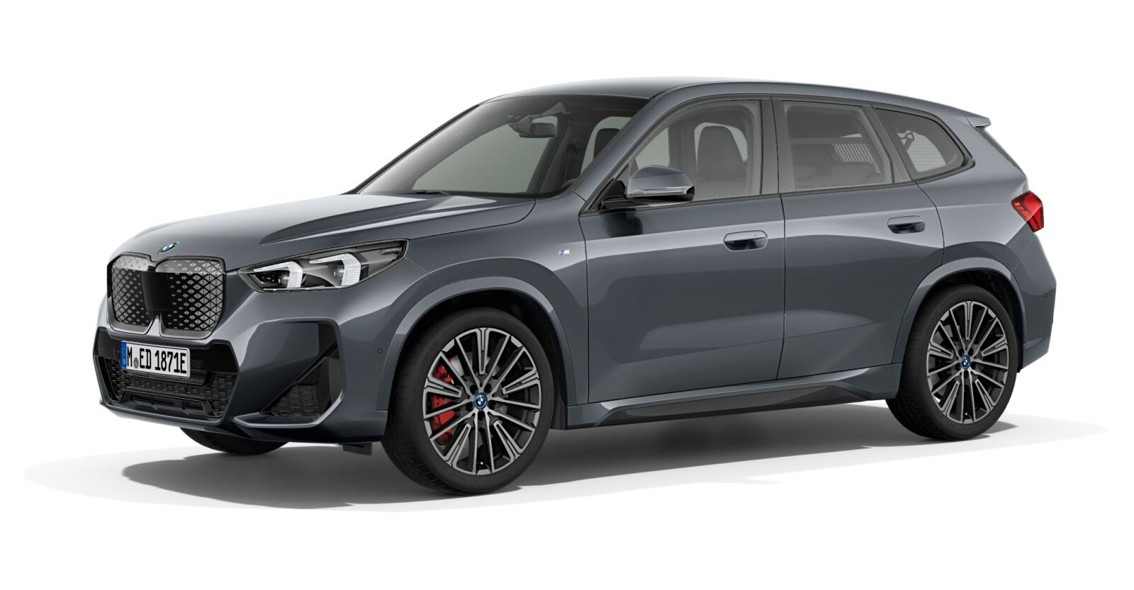 BMW iX1 xDrive30 in Grau von vorne