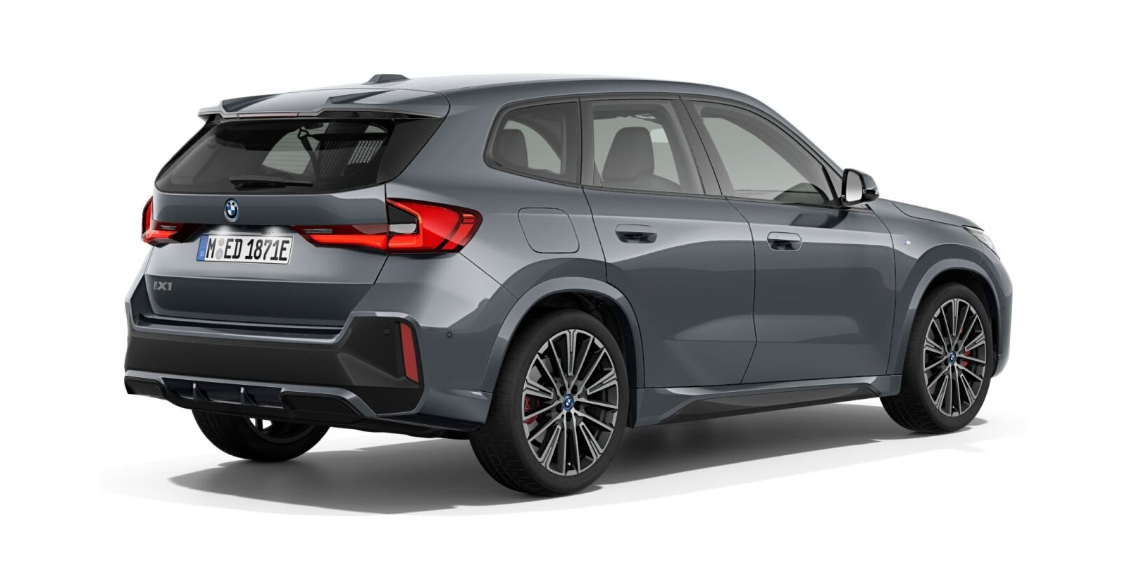BMW BMW I in Grau von hinten BMW BMW I in Grau von hinten