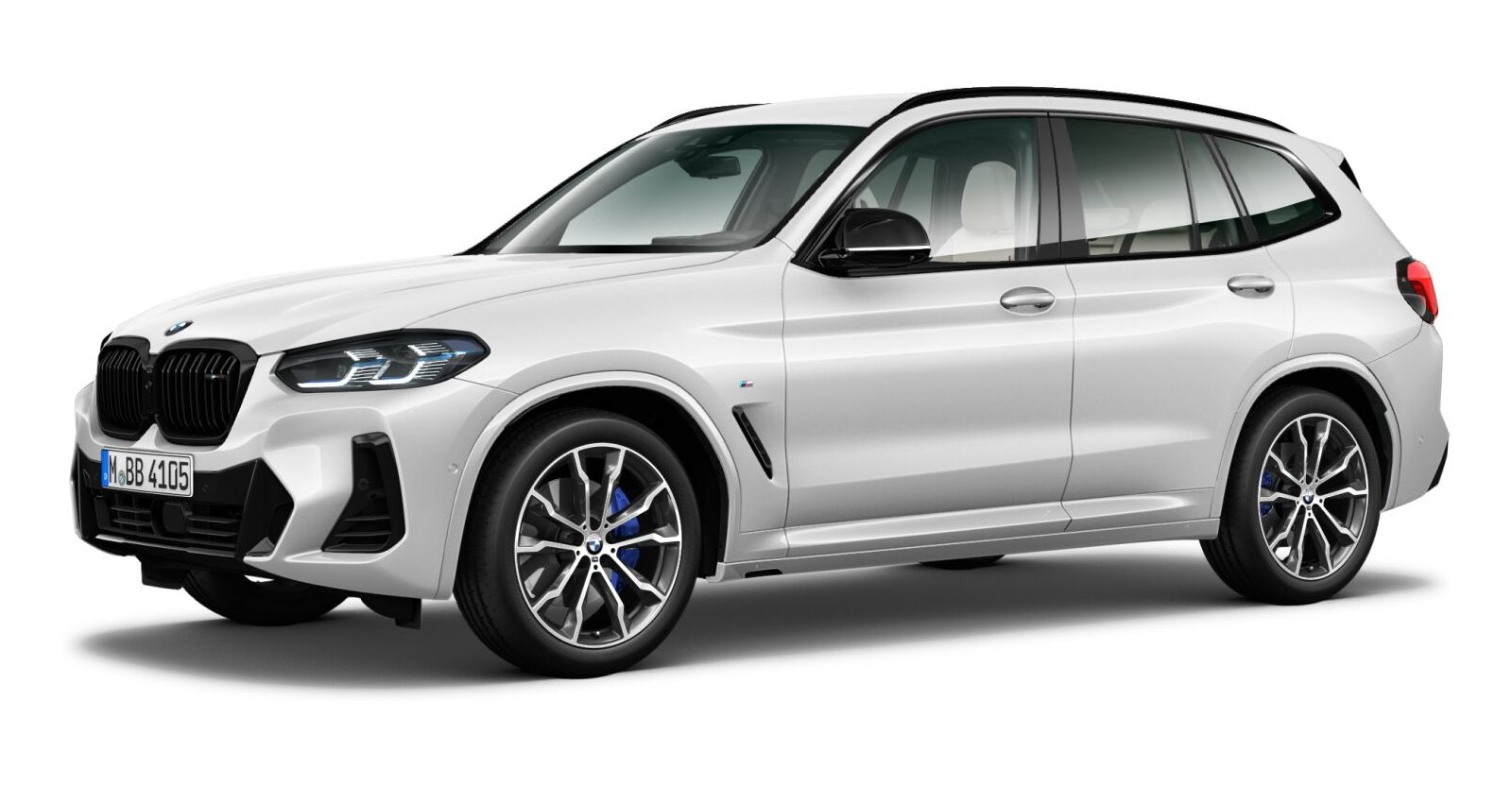 BMW X3 M40d in Weiß von vorne BMW X3 M40d in Weiß von vorne