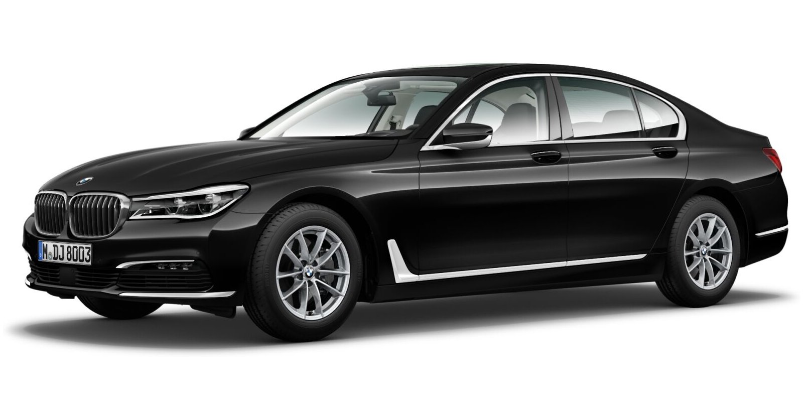BMW BMW 7er in Schwarz von vorne BMW BMW 7er in Schwarz von vorne
