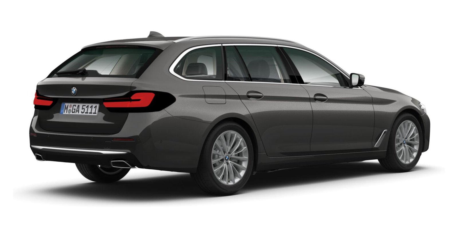 BMW BMW 5er in Grau von hinten BMW BMW 5er in Grau von hinten