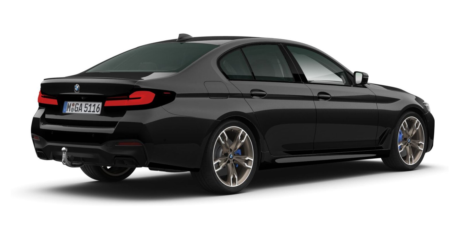 BMW BMW 5er in Schwarz von hinten BMW BMW 5er in Schwarz von hinten