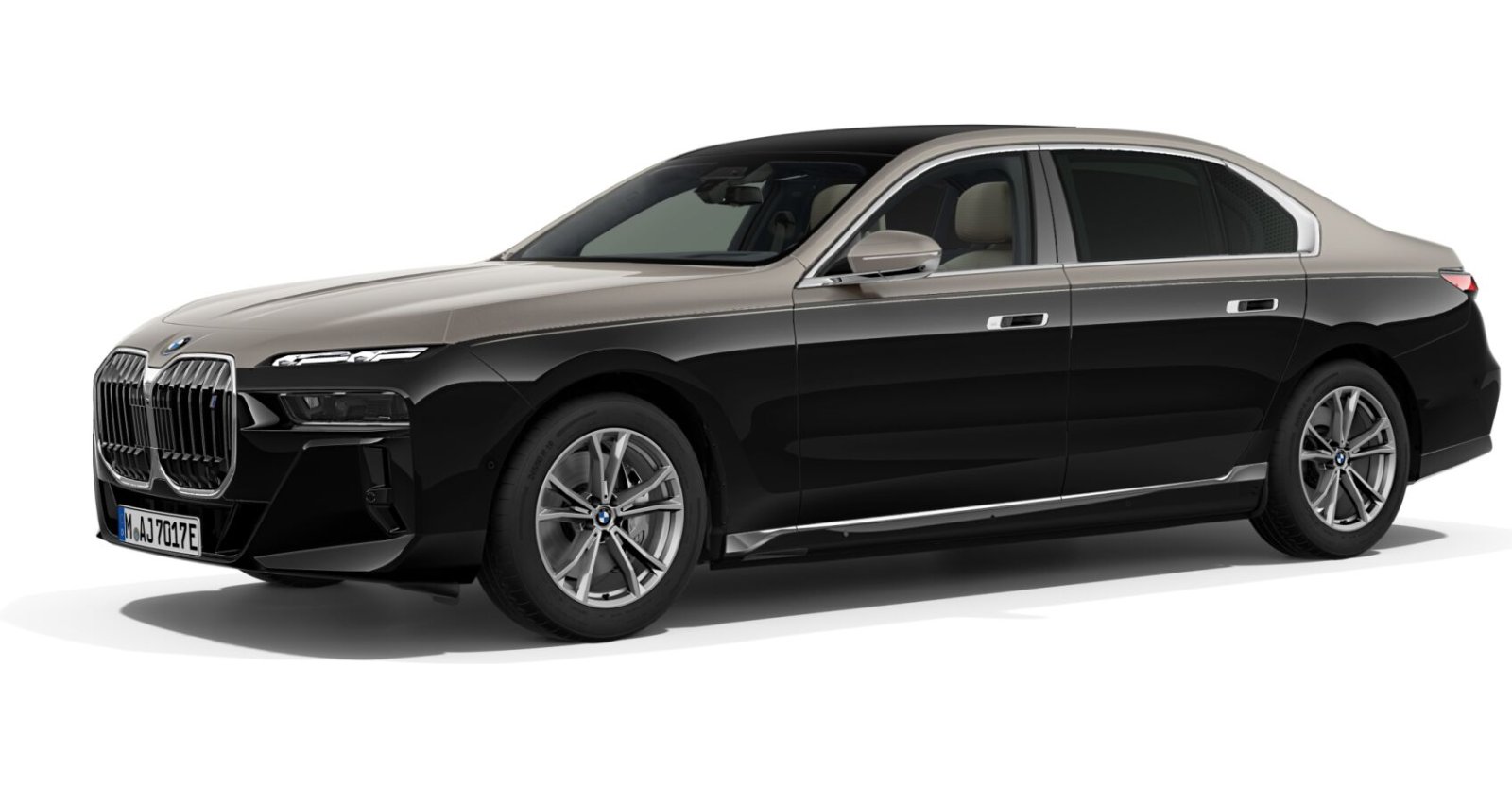 BMW BMW I in Schwarz von vorne BMW BMW I in Schwarz von vorne