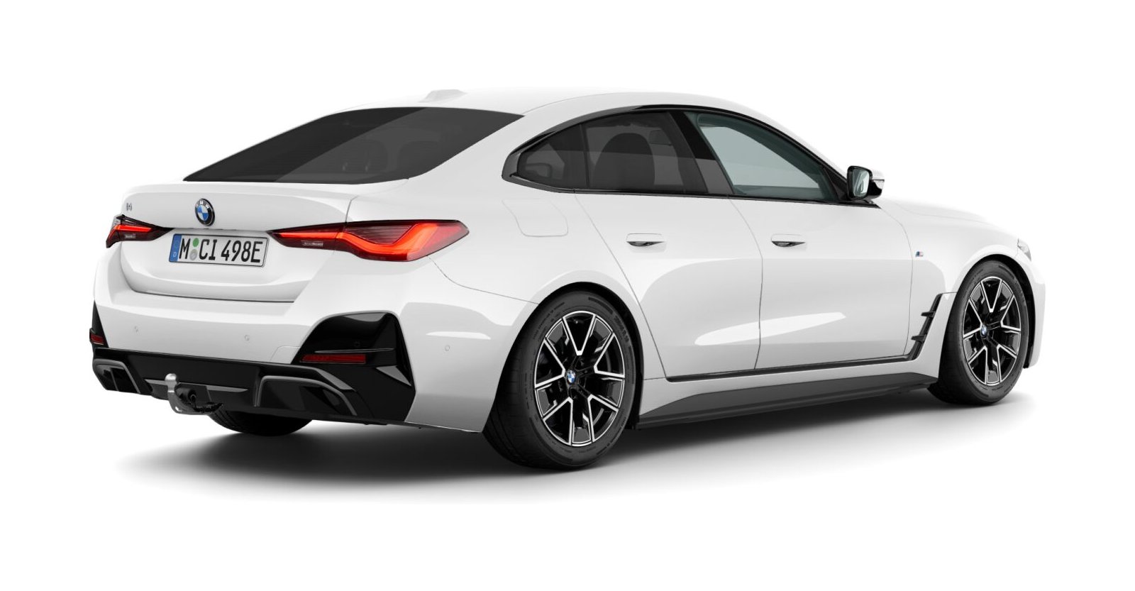 BMW BMW I in Weiß von hinten BMW BMW I in Weiß von hinten