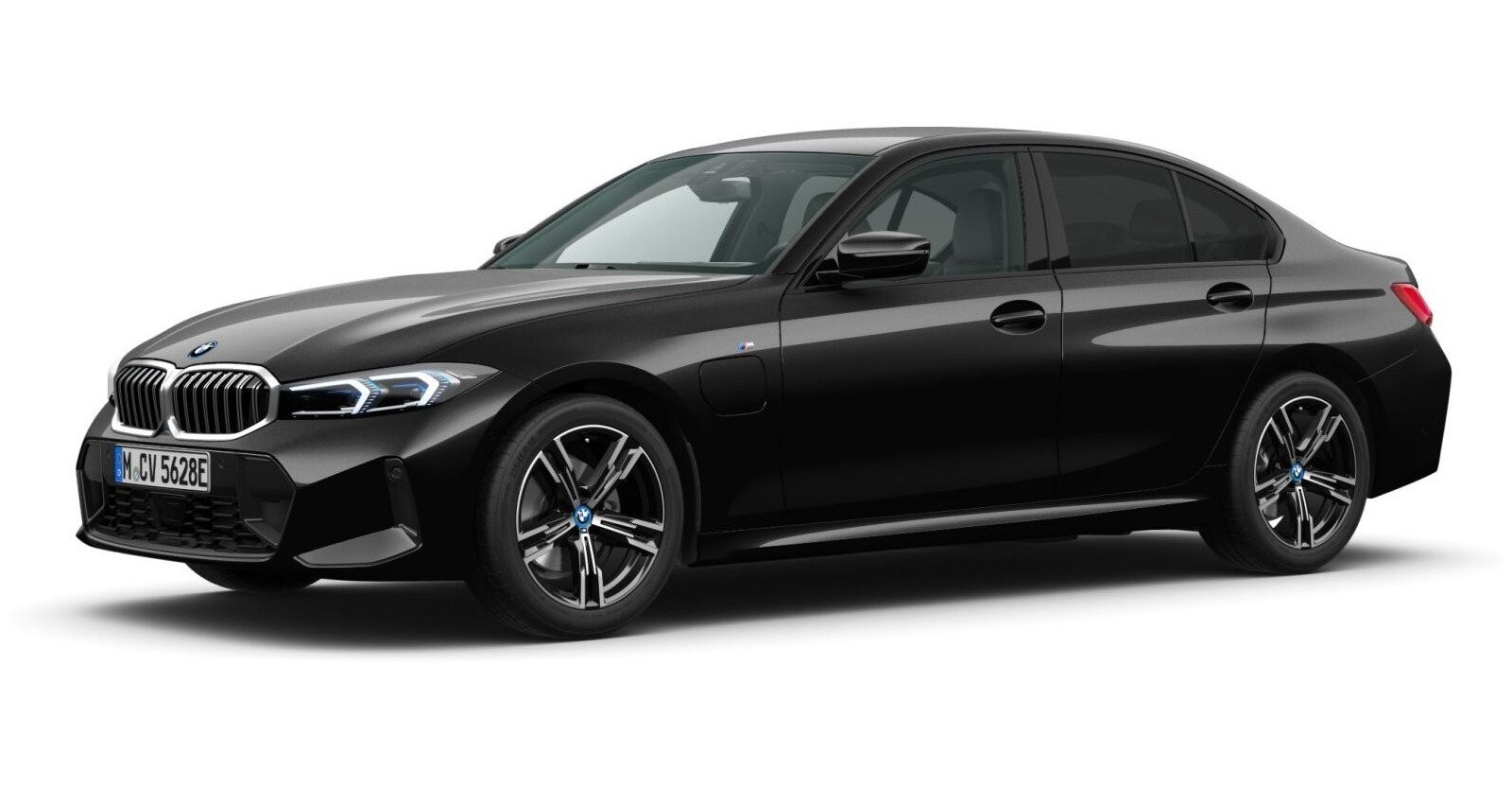 BMW BMW 3er in Schwarz von vorne BMW BMW 3er in Schwarz von vorne