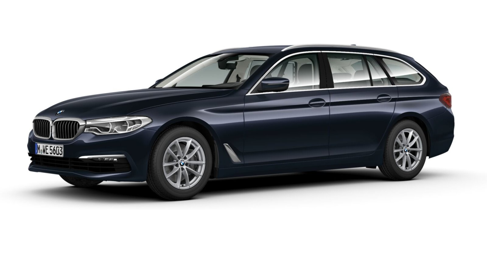 BMW BMW 5er in Blau von vorne BMW BMW 5er in Blau von vorne