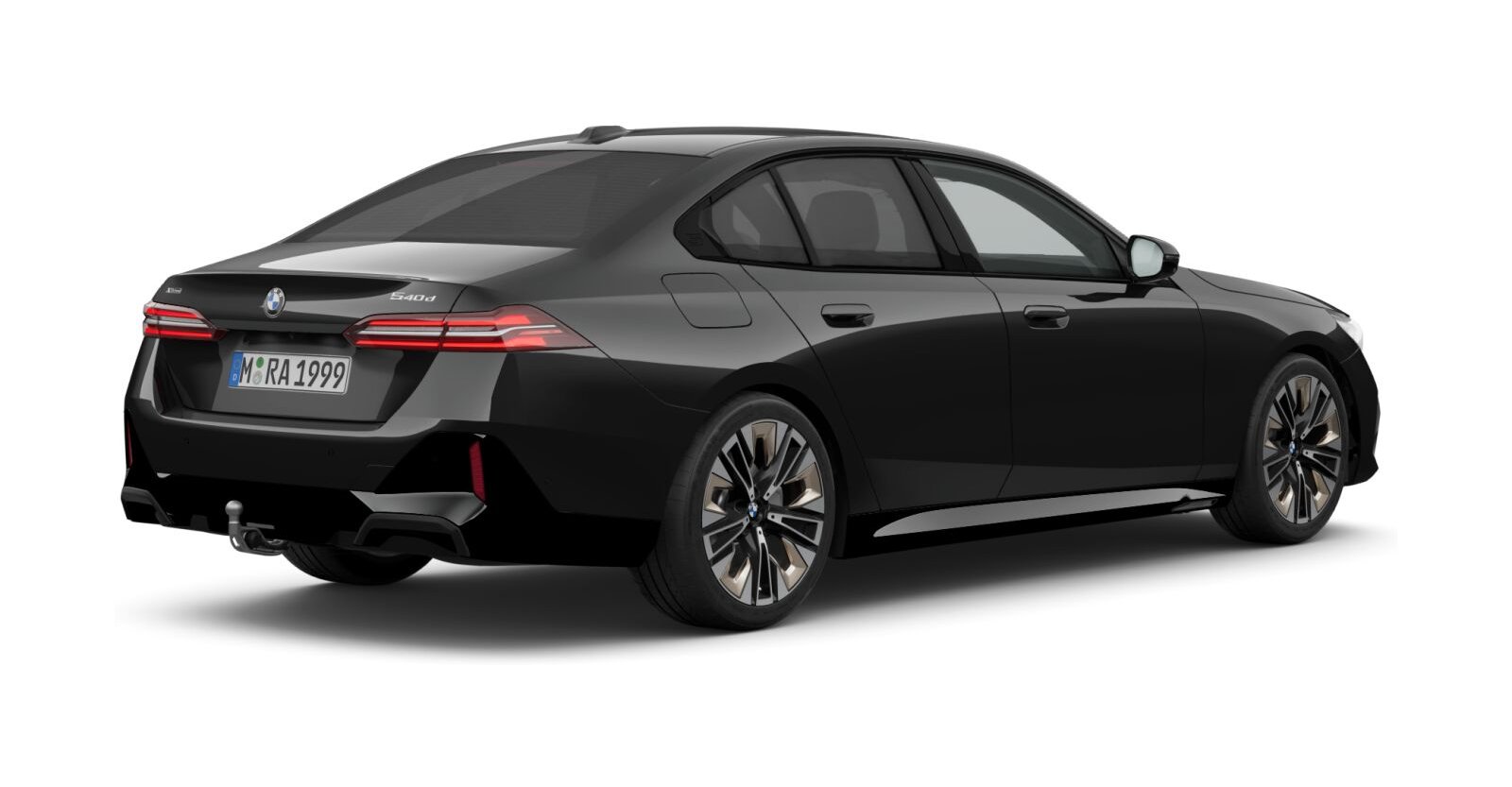 BMW BMW 5er in Schwarz von hinten BMW BMW 5er in Schwarz von hinten
