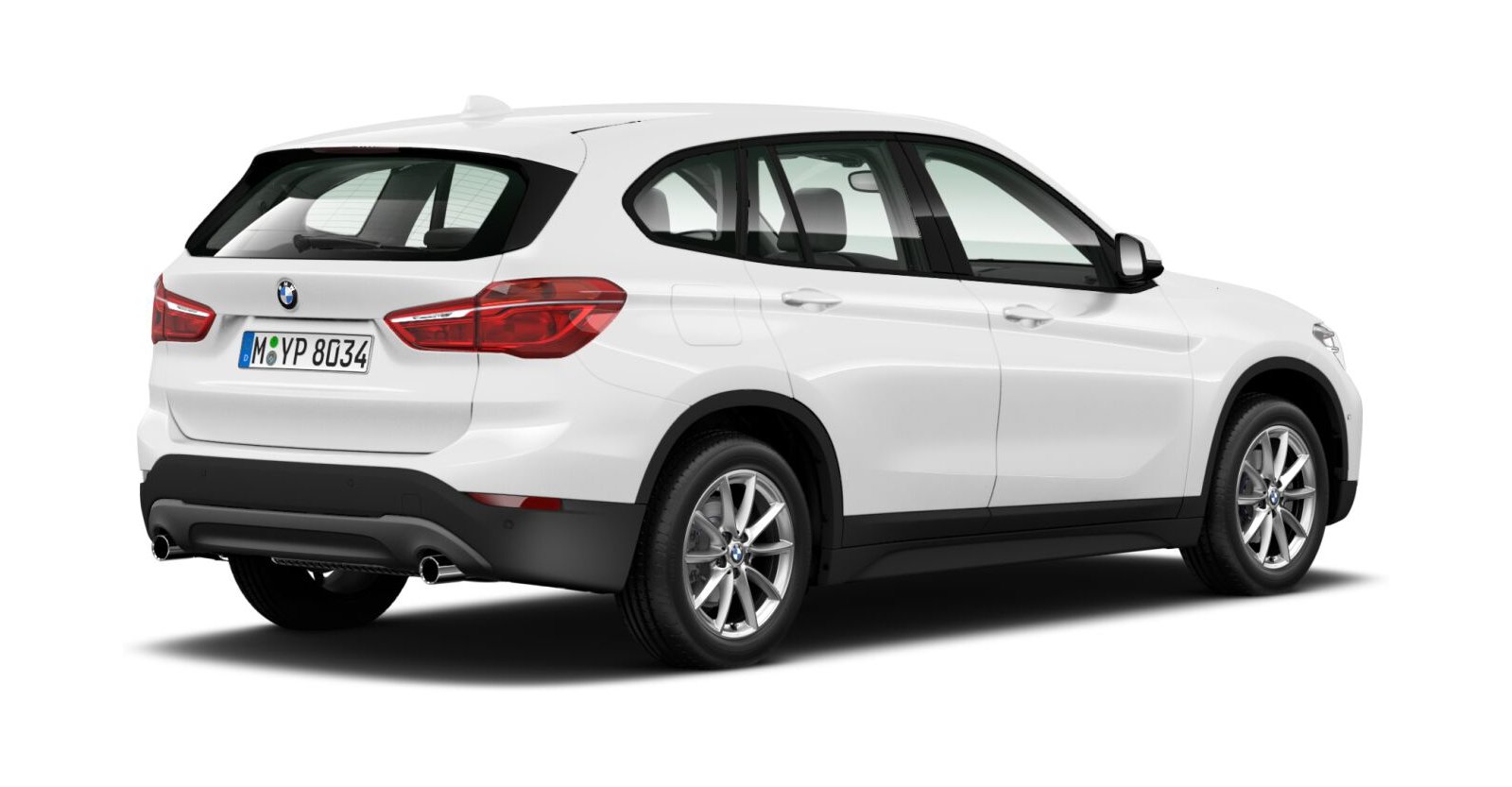 BMW BMW X in Weiß von hinten BMW BMW X in Weiß von hinten