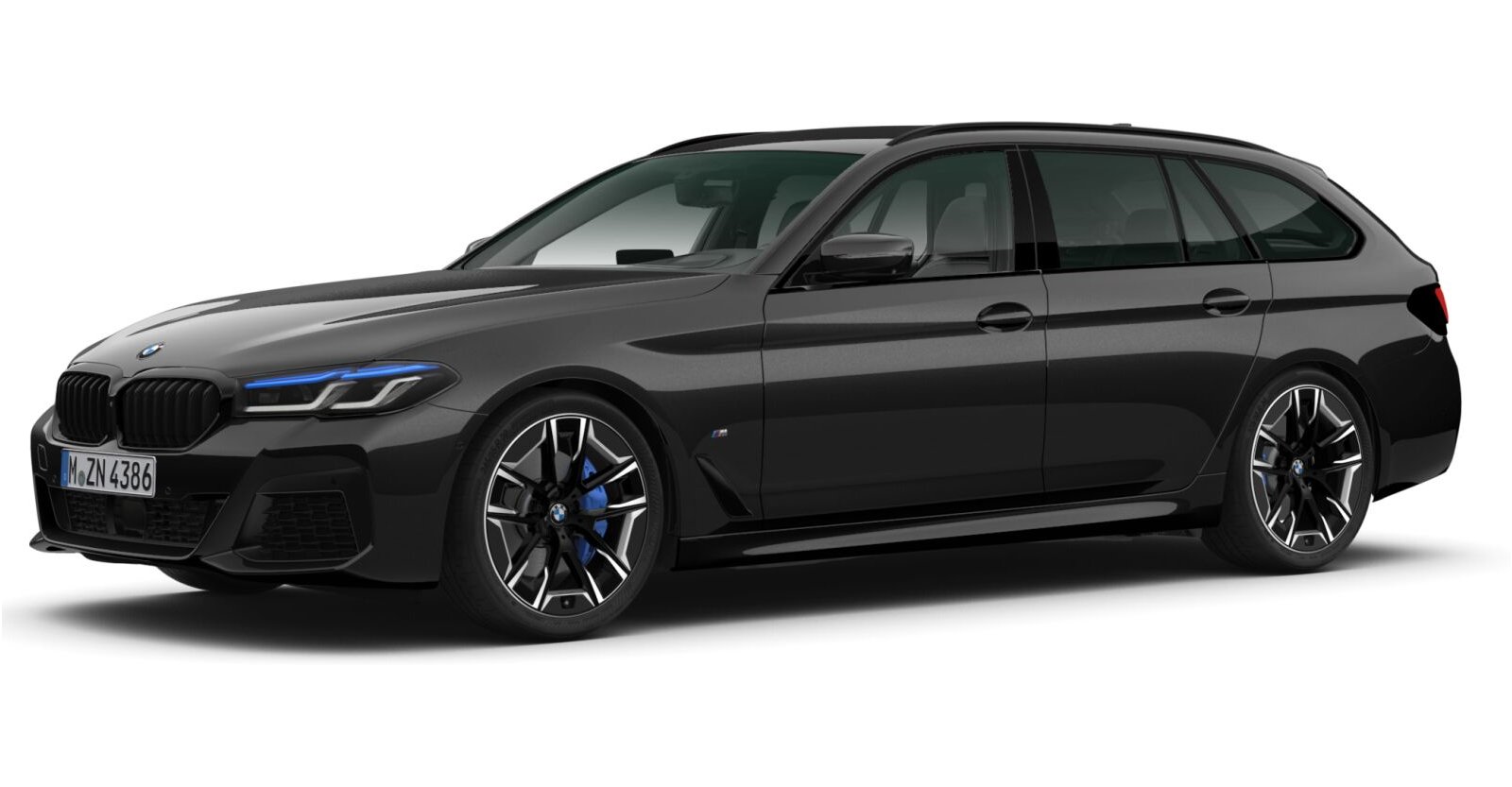 BMW BMW 5er in Schwarz von vorne BMW BMW 5er in Schwarz von vorne