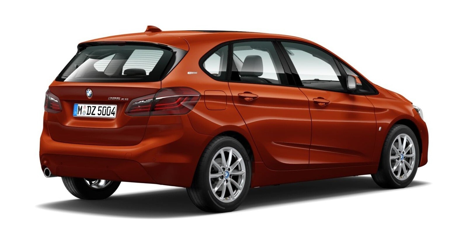 BMW BMW 2er in Orange von hinten BMW BMW 2er in Orange von hinten