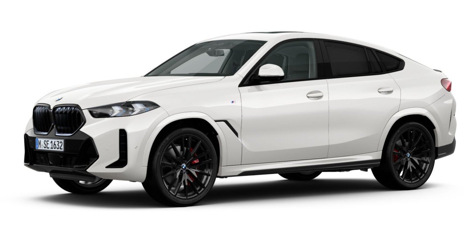 BMW X6 xDrive30d M Sport in Weiß von vorne BMW X6 xDrive30d M Sport in Weiß von vorne