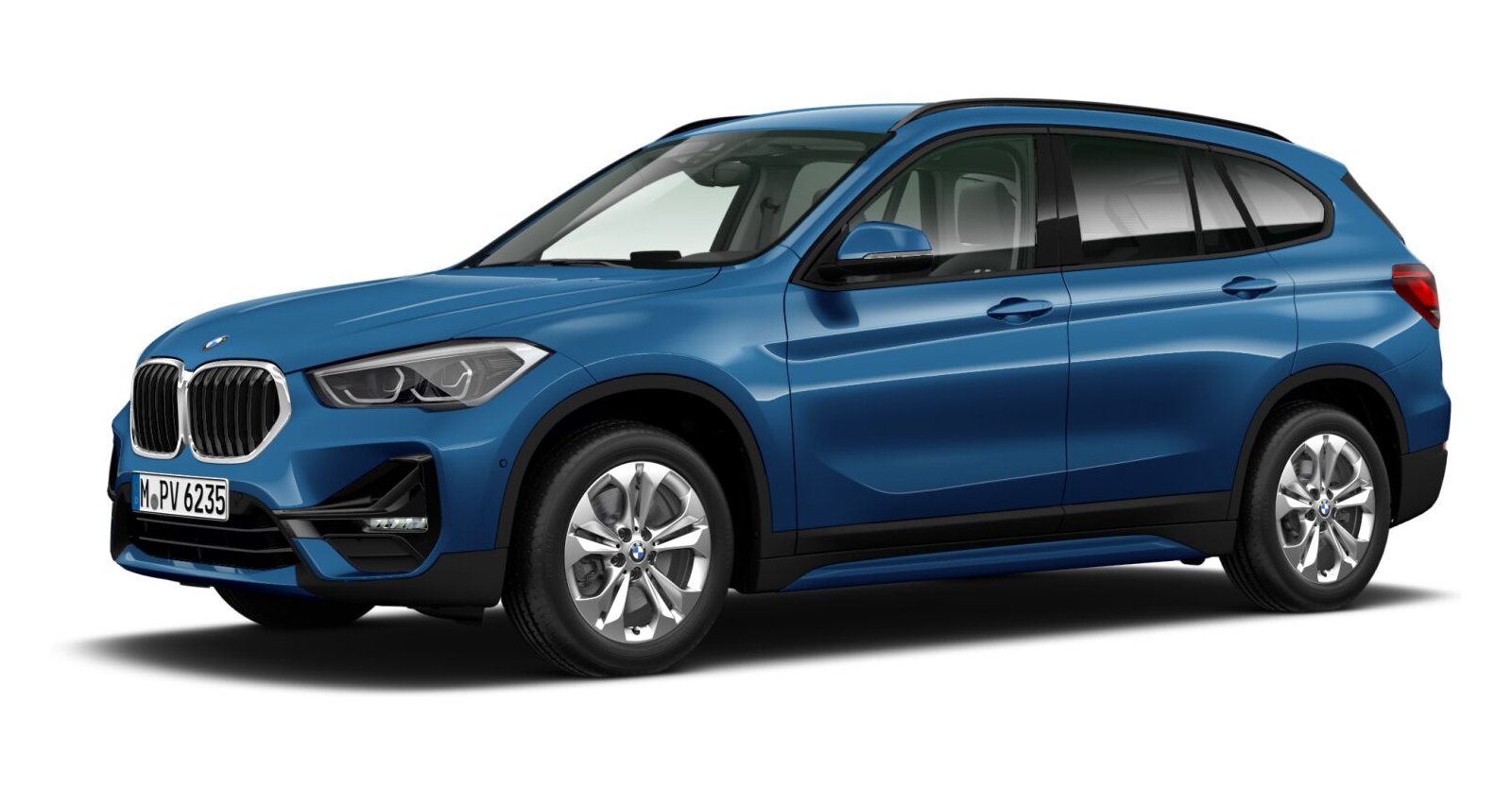 BMW BMW X in Blau von vorne BMW BMW X in Blau von vorne