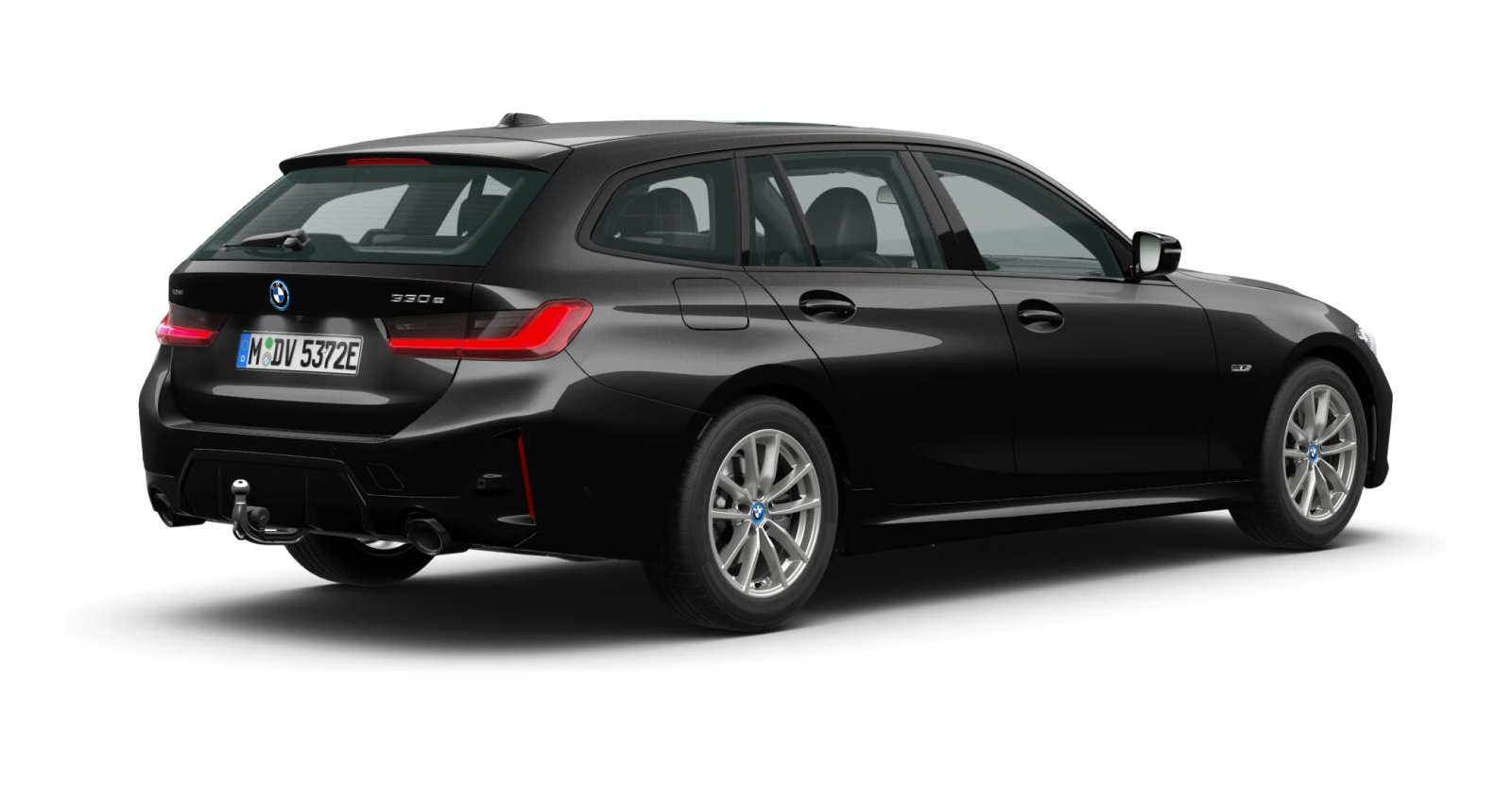 BMW BMW 3er in Schwarz von hinten BMW BMW 3er in Schwarz von hinten