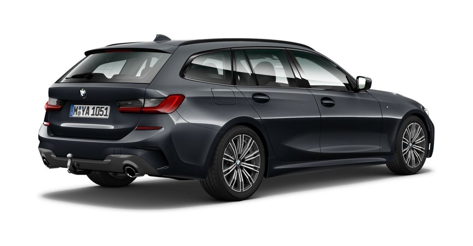 BMW BMW 3er in Grau von hinten BMW BMW 3er in Grau von hinten