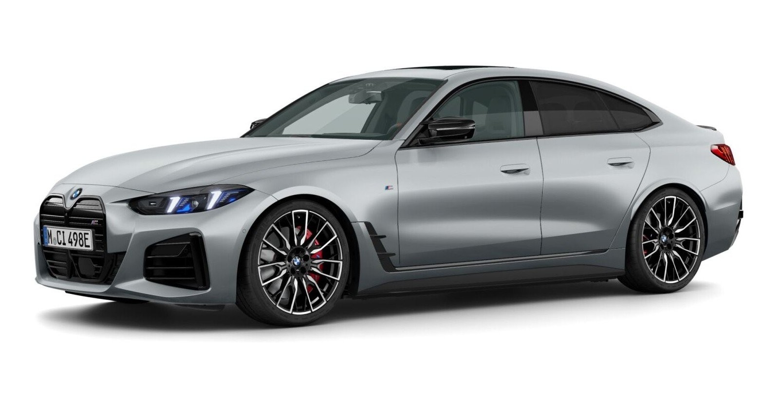 BMW i4 M60 xDrive Gran Coupe in Grau von vorne BMW i4 M60 xDrive Gran Coupe in Grau von vorne