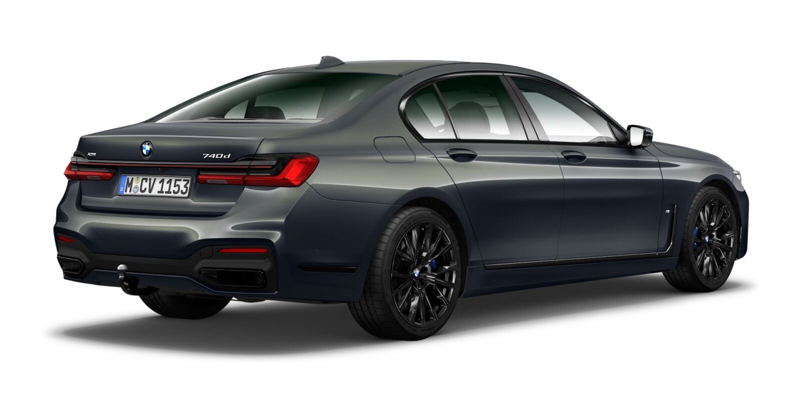 BMW BMW 7er in Grau von hinten BMW BMW 7er in Grau von hinten