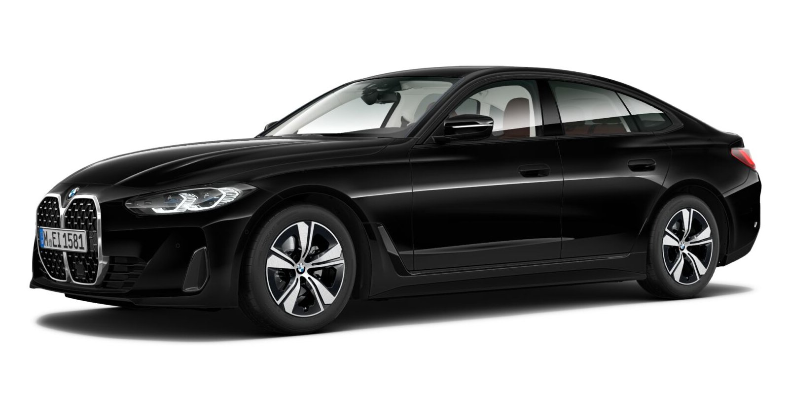 BMW BMW 4er in Schwarz von vorne BMW BMW 4er in Schwarz von vorne