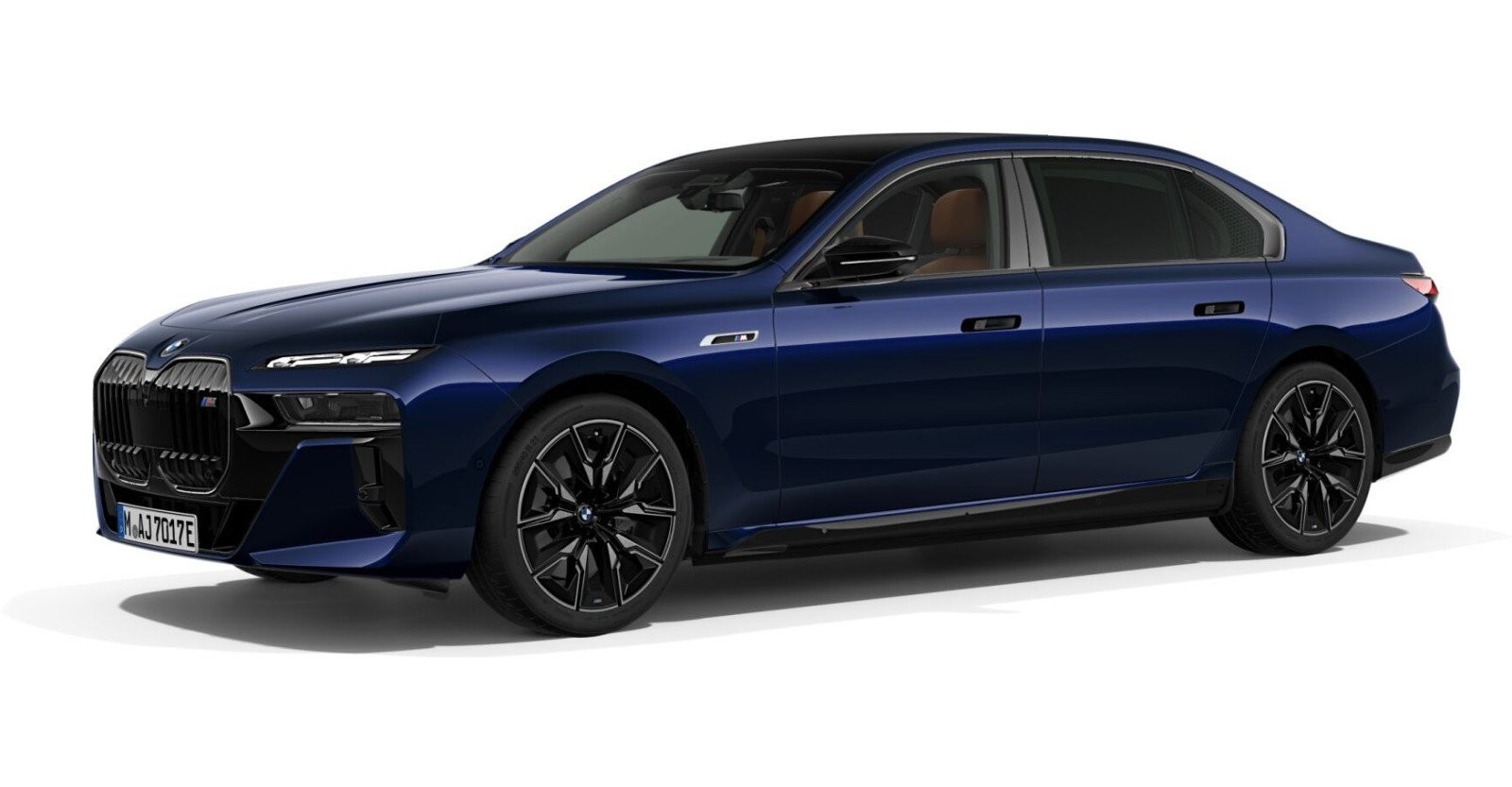 BMW BMW I in Blau von vorne BMW BMW I in Blau von vorne