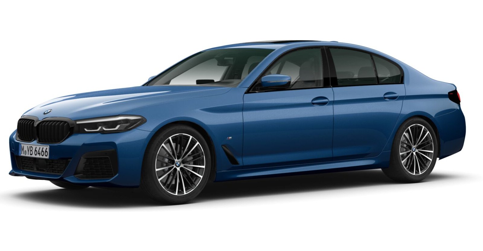 BMW BMW 5er in Blau von vorne BMW BMW 5er in Blau von vorne