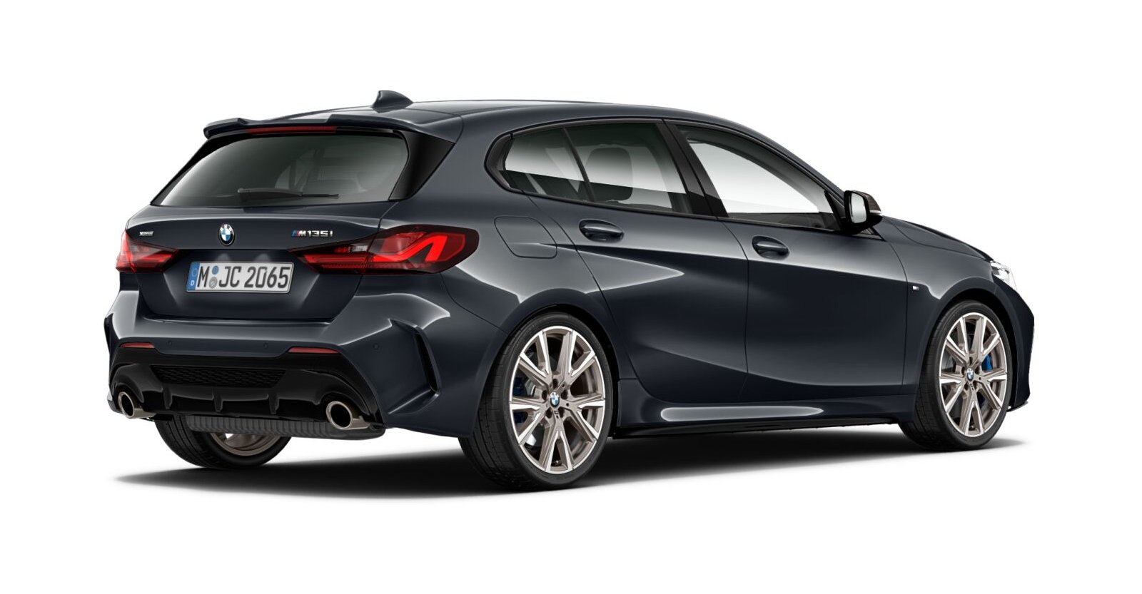 BMW BMW 1er in Grau von hinten BMW BMW 1er in Grau von hinten