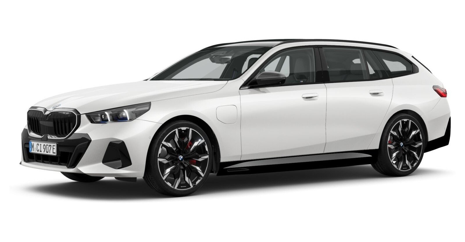 BMW BMW 5er in Weiß von vorne BMW BMW 5er in Weiß von vorne