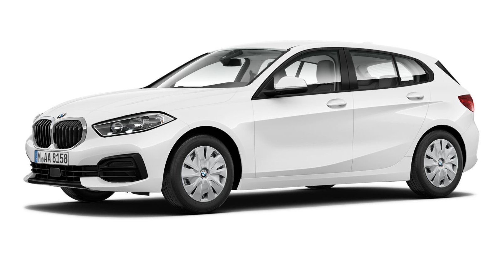 BMW BMW 1er in Weiß von vorne BMW BMW 1er in Weiß von vorne