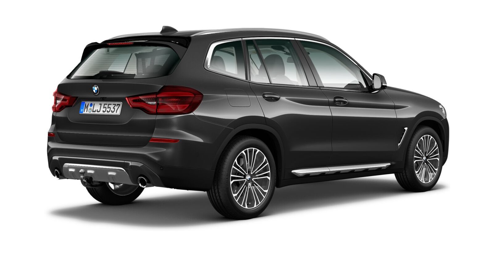 BMW BMW X in Grau von hinten BMW BMW X in Grau von hinten